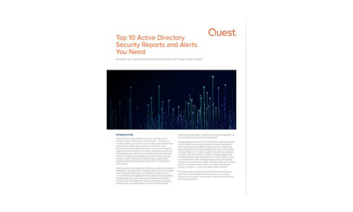 Top 10 Active Directory Security Reports and Alerts You Need